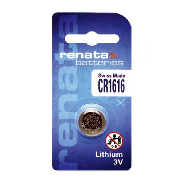 CR1616 (EACH) 3V 50MAH LITHIUM COIN BATTERY