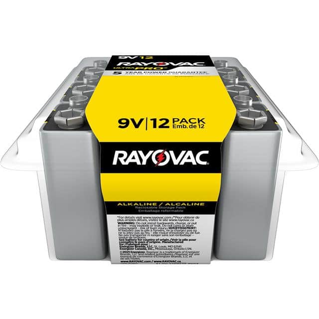 AL9V-12PP RAYOVAC ULTRA PRO ALKALINE 9V BA