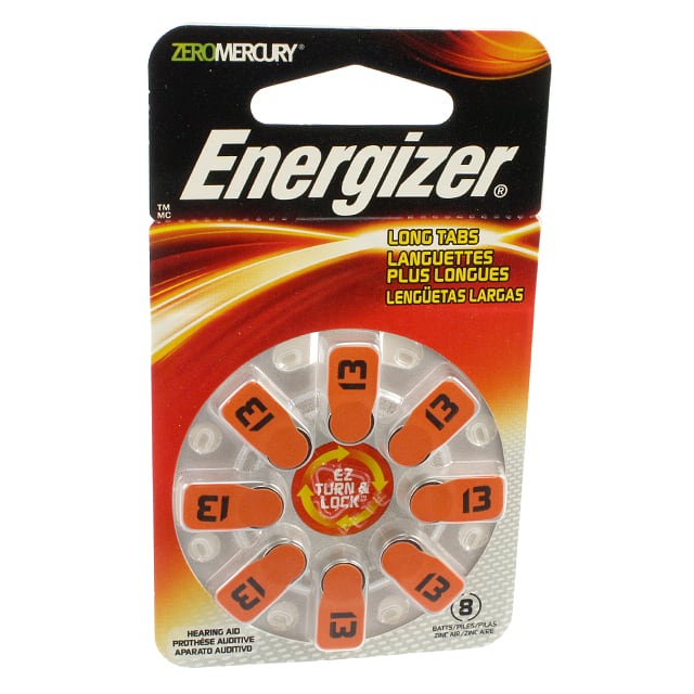 AZ13DP-8 BATT ZINC 1.4V BUTTON 7.9MM 8PK