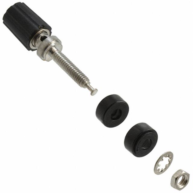 3760-0 CONN BIND POST KNURLED BLACK