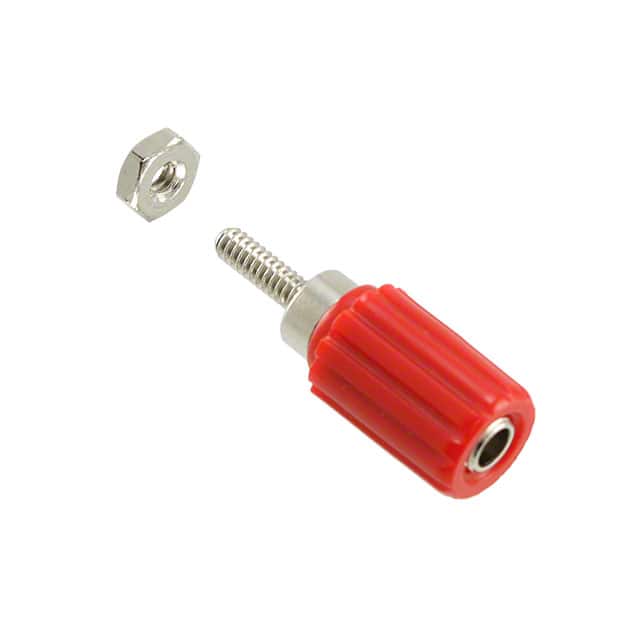 7006 CONN BIND POST KNURLED RED
