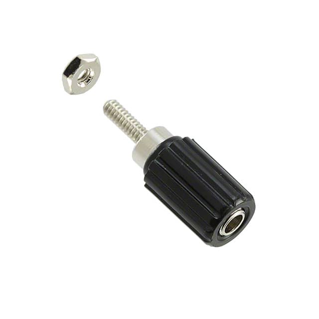 7007 CONN BIND POST KNURLED BLACK