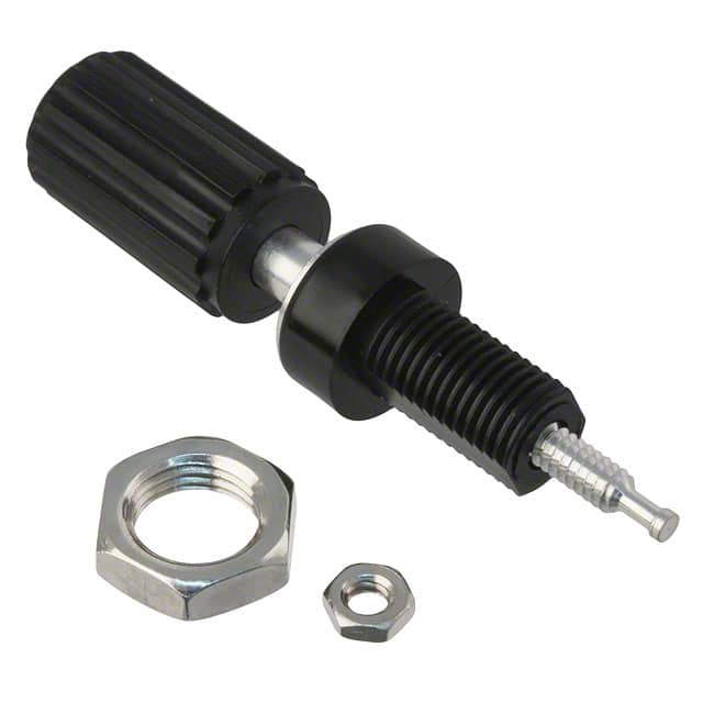 111-0103-001 CONN BIND POST KNURLED BLACK