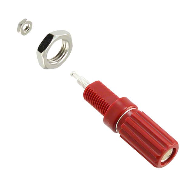 111-0102-001 CONN BIND POST KNURLED RED