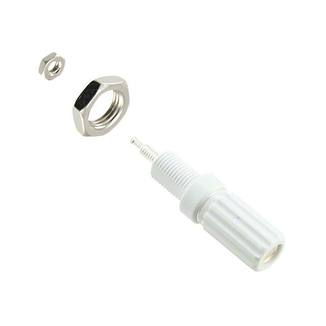 111-0101-001 CONN BIND POST KNURLED WHITE