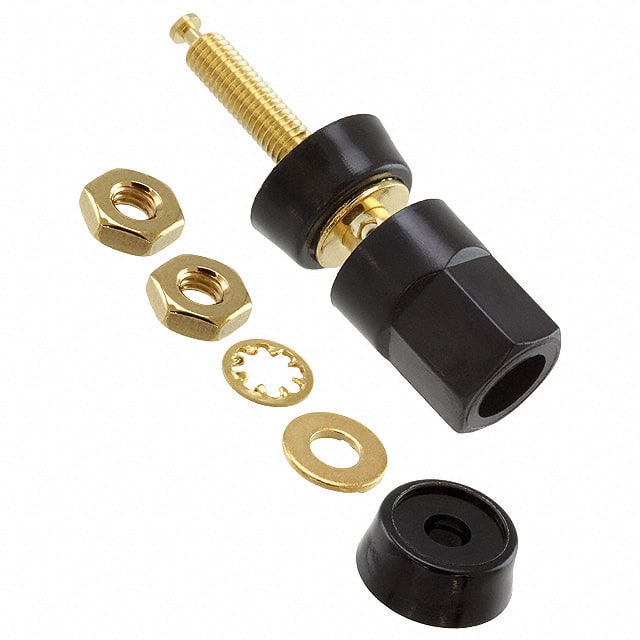 5018-0 CONN BIND POST HEX BLACK