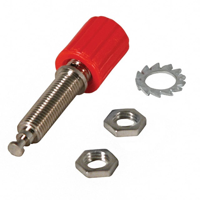 CT2234-2 CONN BIND POST KNURLED RED