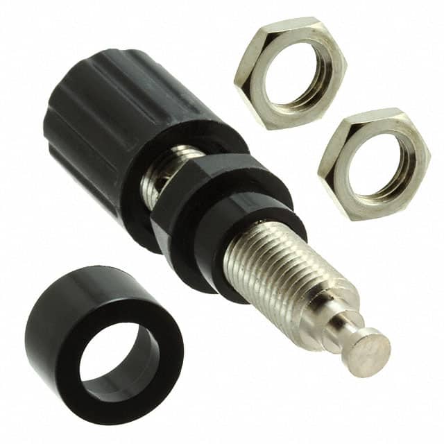 CT2232-0 CONN BIND POST KNURLED BLACK