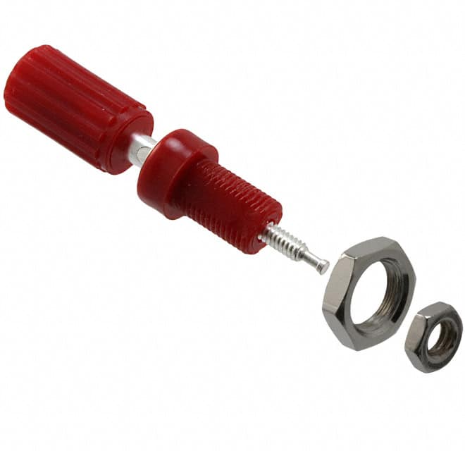 7004 CONN BIND POST KNURLED RED