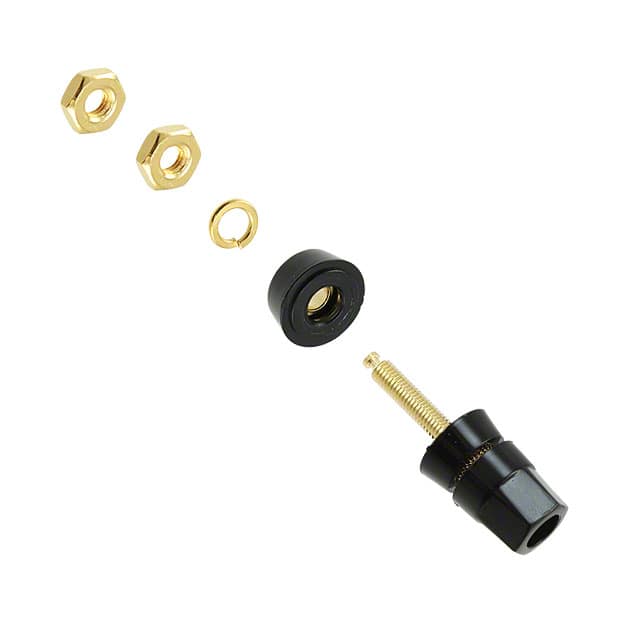 7017 CONN BIND POST HEX BLACK
