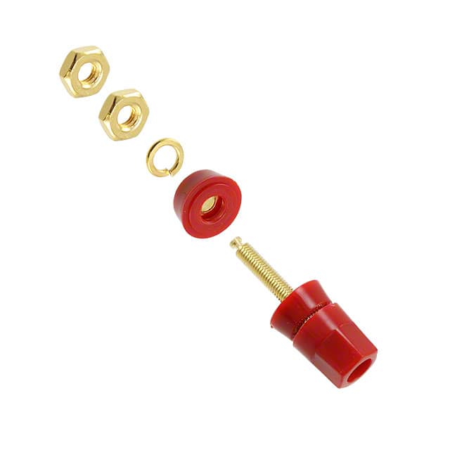 7016 CONN BIND POST HEX RED