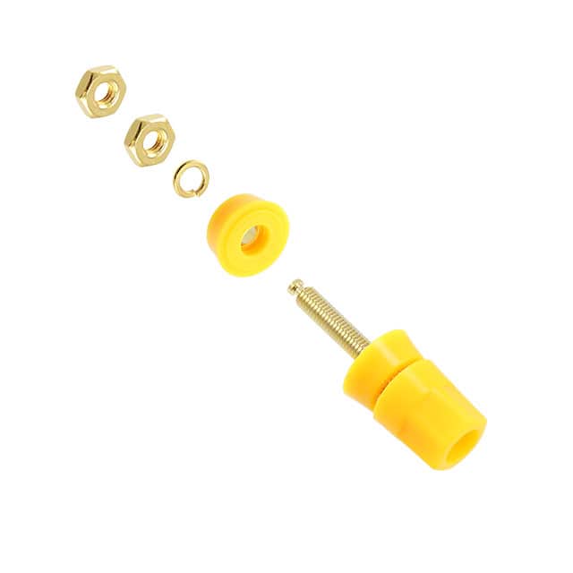 7024 CONN BIND POST HEX YELLOW