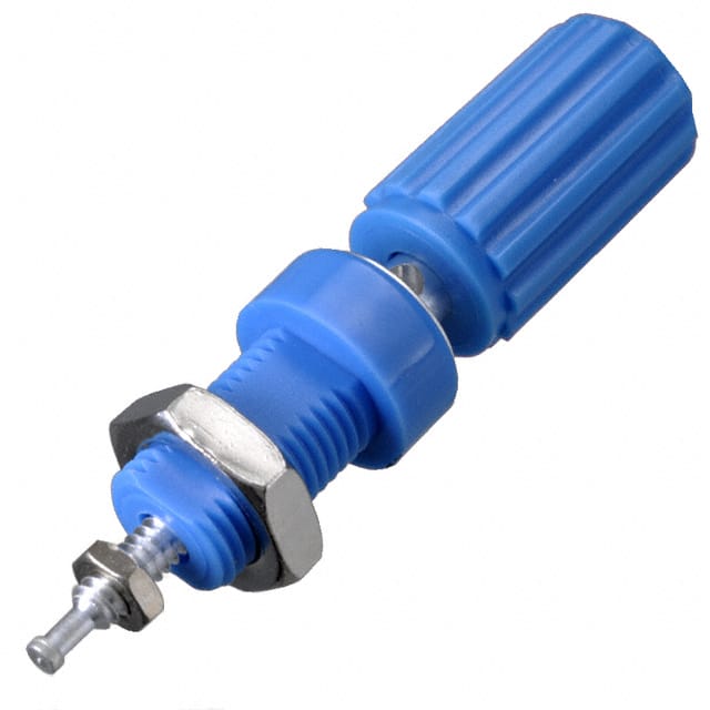 111-0110-001 CONN BIND POST KNURLED BLUE