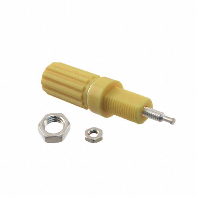 111-0107-001 CONN BIND POST KNURLED YELLOW