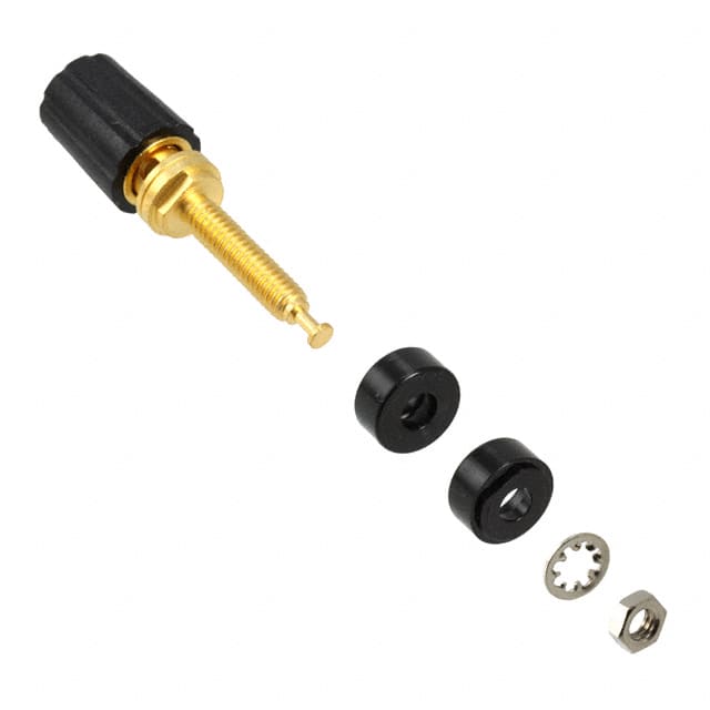 3770-0 CONN BIND POST KNURLED BLACK