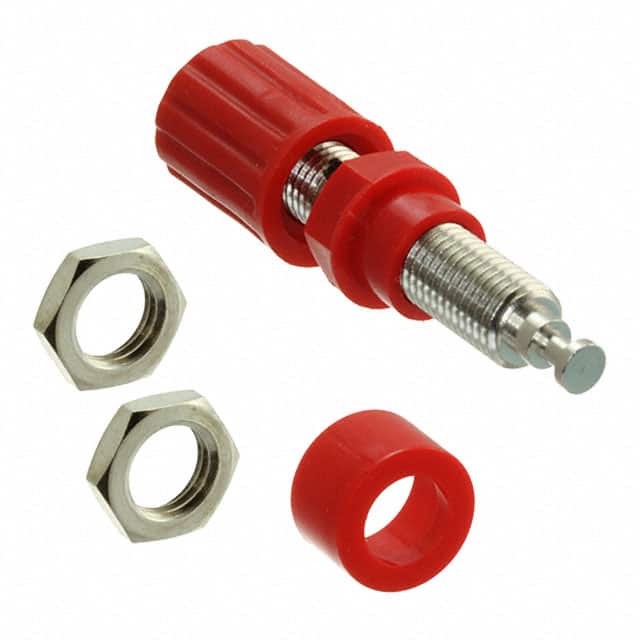 CT2232-2 CONN BIND POST KNURLED RED
