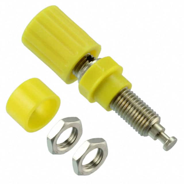 CT2232-4 CONN BIND POST KNURLED YELLOW