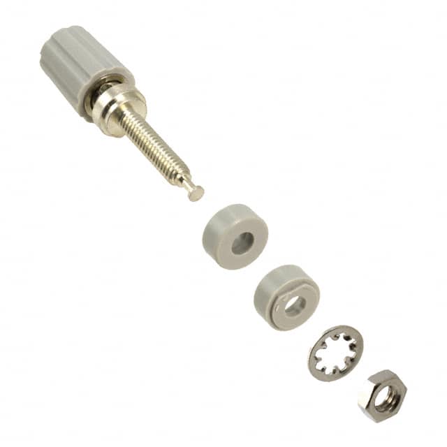 3760-8 CONN BIND POST KNURLED GRAY
