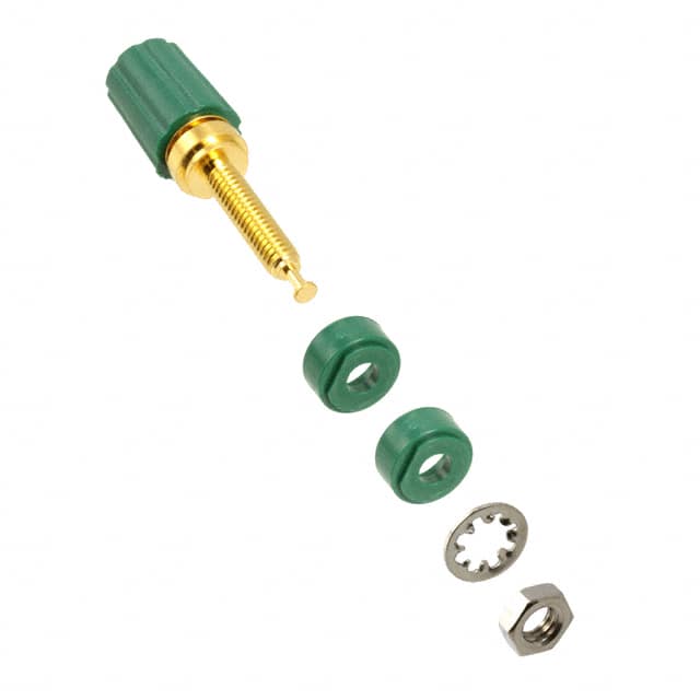 3750-5 CONN BIND POST KNURLED GREEN