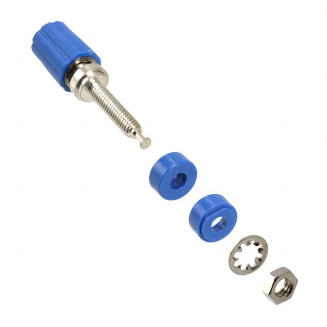 3750-6 CONN BIND POST KNURLED BLUE