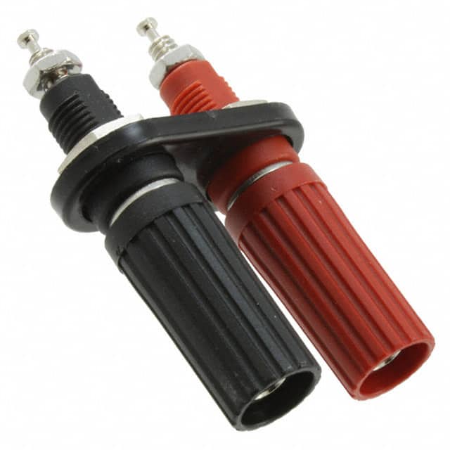 9406 CONN BIND POST FLUTED BLK/RED