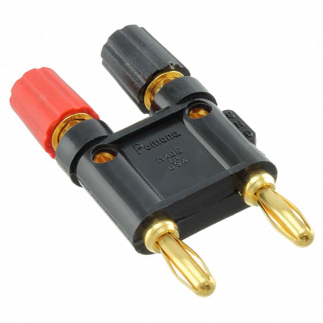 5405 CONN BIND POST DL FLUTD BLK/RED