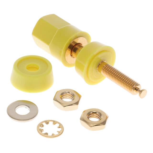 5018-4 CONN BIND POST HEX YELLOW