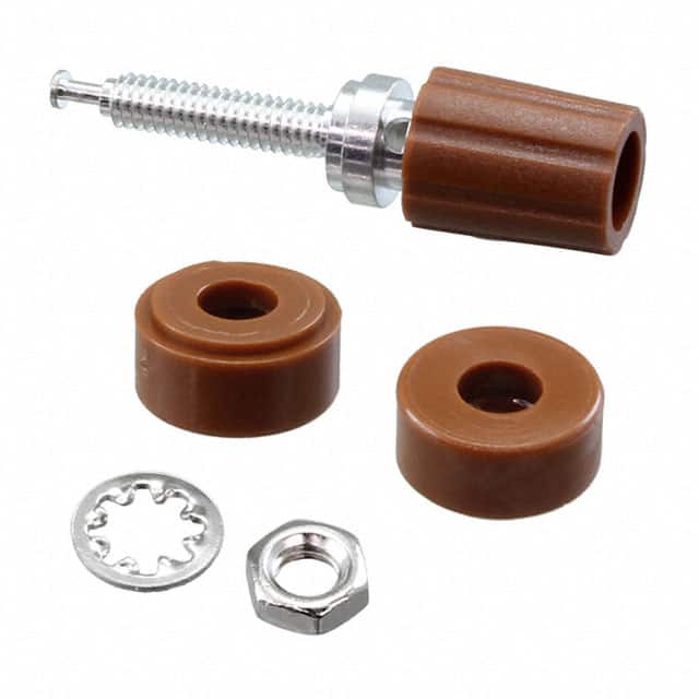3760-1 CONN BIND POST KNURLED BROWN