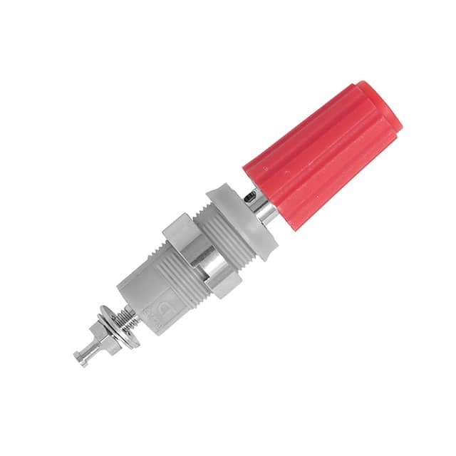 CT4231-NI-2 4MM SHEATHED BINDING POST, RED
