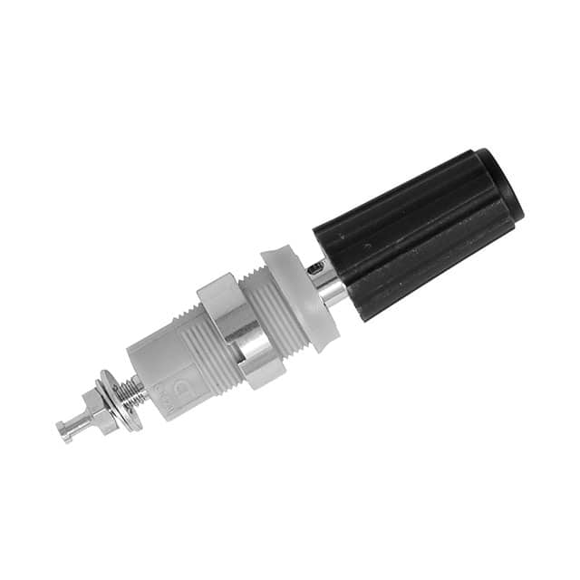 CT4231-NI-0 4MM SHEATHED BINDING POST, BLACK