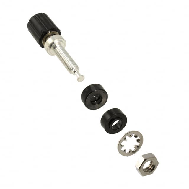 2439-0 CONN BIND POST MINI KNURLED BLK