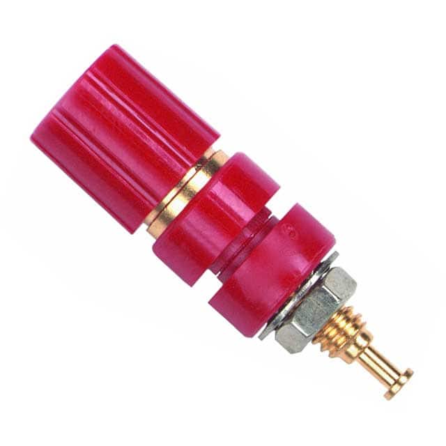 2382-2 CONN BIND POST MINI KNURLED RED