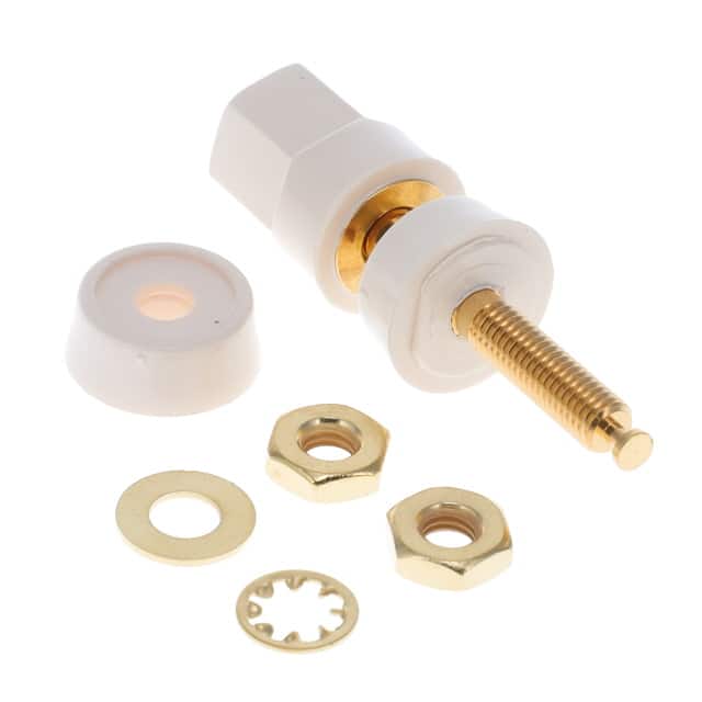 5018-9 CONN BIND POST HEX WHITE