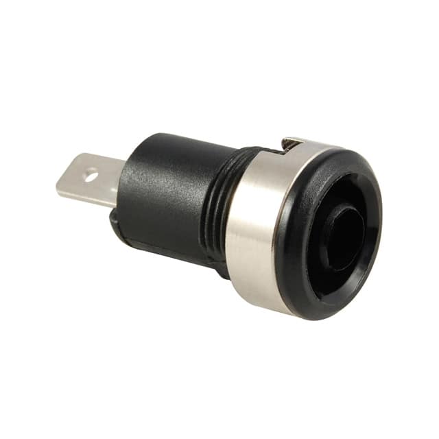 81-BS5B BANANA SOCKET BLACK 10 A