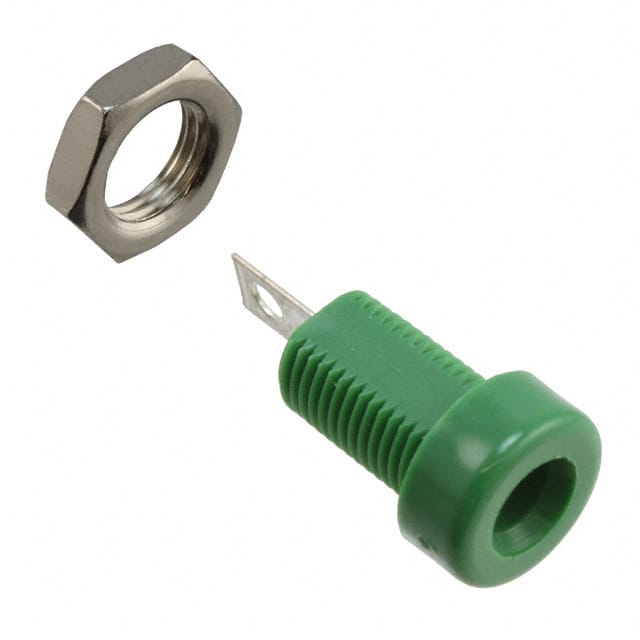 108-0904-001 CONN BANANA JACK SLDR TABS GREEN