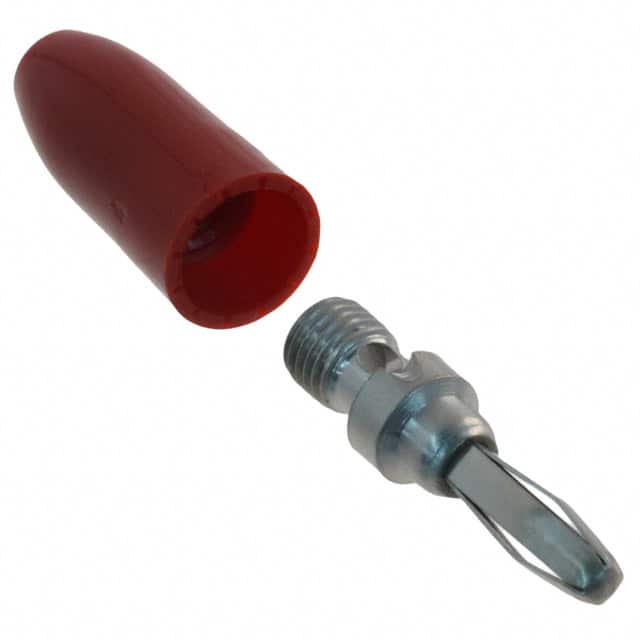 108-0302-001 CONN BANANA PLUG SOLDERLESS RED