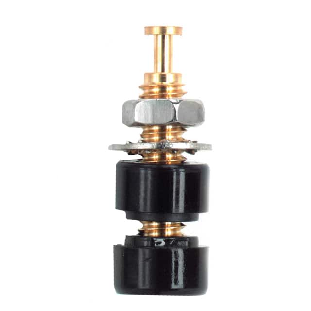 2142-0 CONN BANANA JACK MINI TURRET BLK