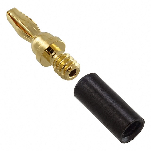 3690-0 CONN BANANA PLUG MINI SLDR BLACK