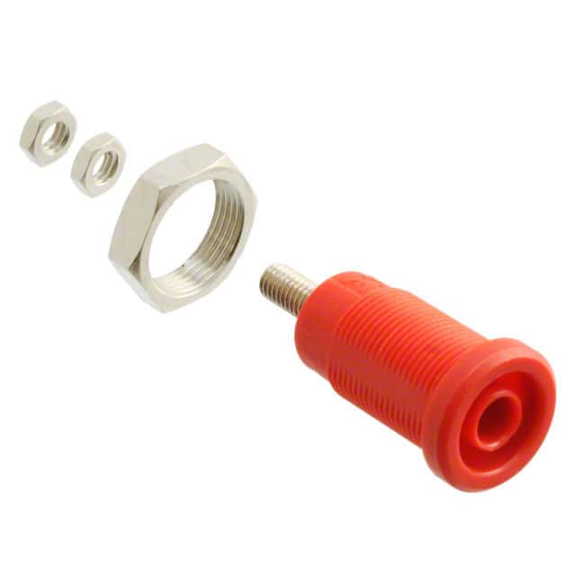 72930-2 CONN BANANA JACK THRD RED