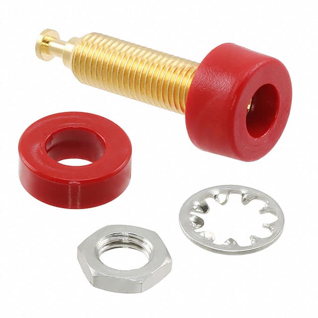 2854-2 CONN BANANA JACK TURRET RED
