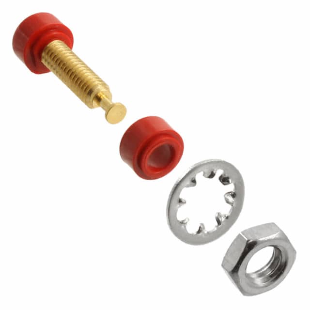 3542-2 CONN TIP JACK THRD RED