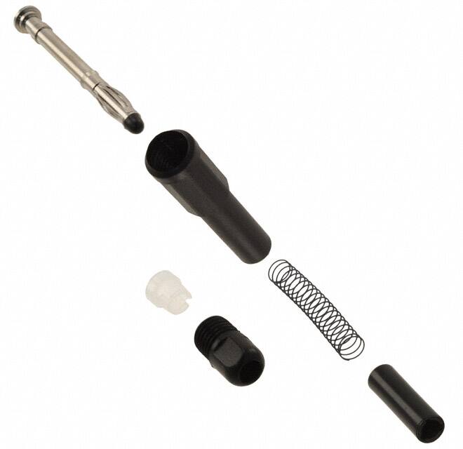 122505A CONN BANANA PLUG SLDRLESS BLACK