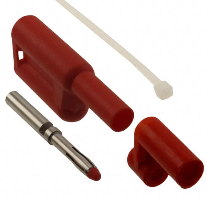 6721-2 CONN BANANA PLUG STACK SLDR RED