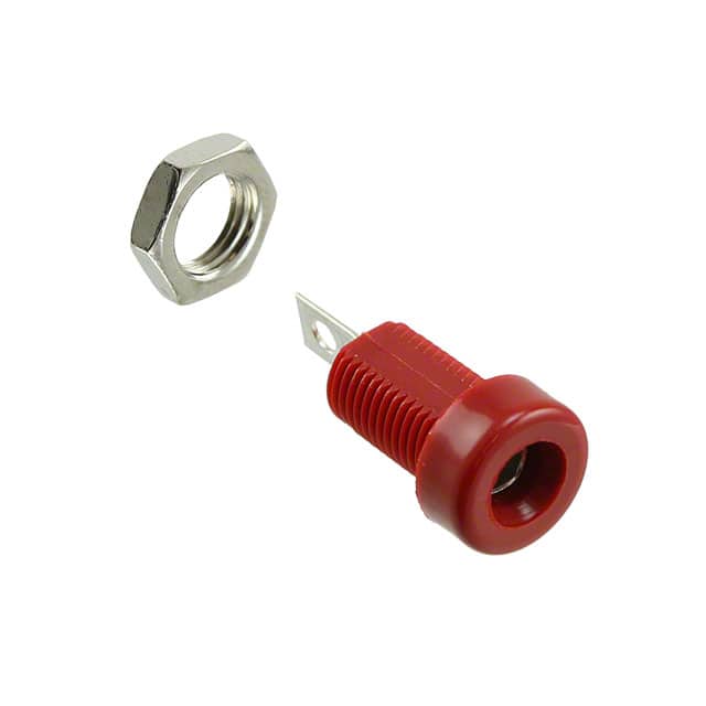 6091 CONN BANANA JACK SOLDER TABS RED
