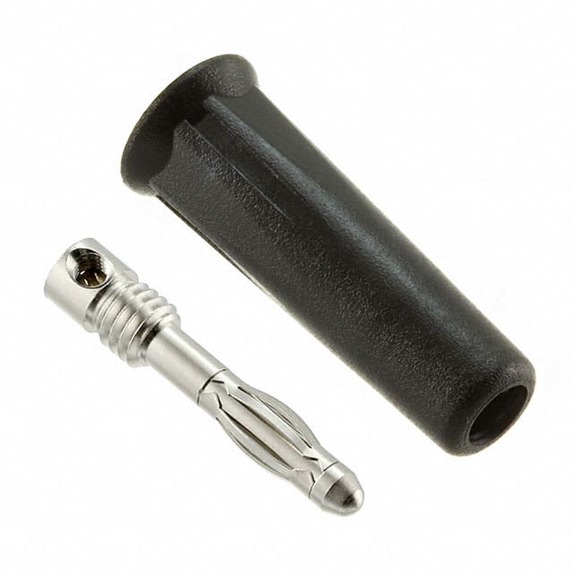 CT2011-0 CONN BANANA PLUG SLDRLESS BLACK
