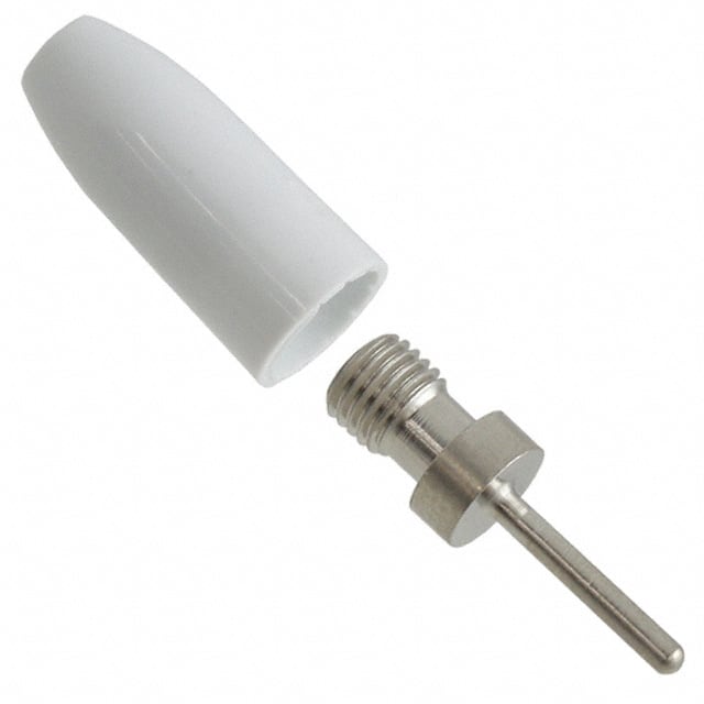 105-0301-001 CONN TIP PLUG SOLDERLESS WHITE