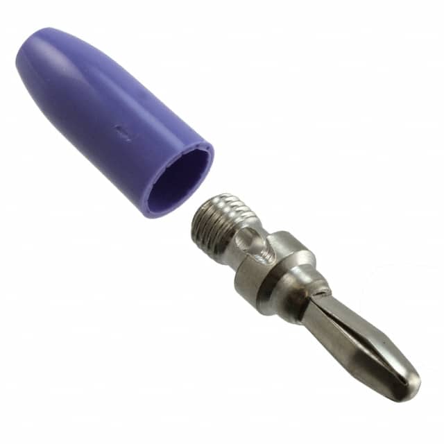 108-0312-001 CONN BANANA PLUG SLDRLESS VIOLET
