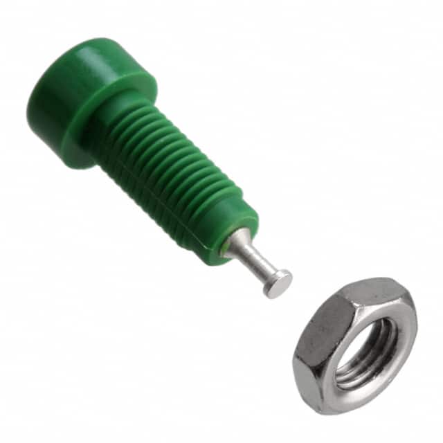 105-0604-001 CONN TIP JACK TURRET GREEN
