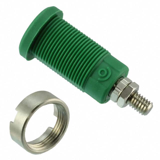 CT2236-5 CONN BANANA JACK THRD GREEN