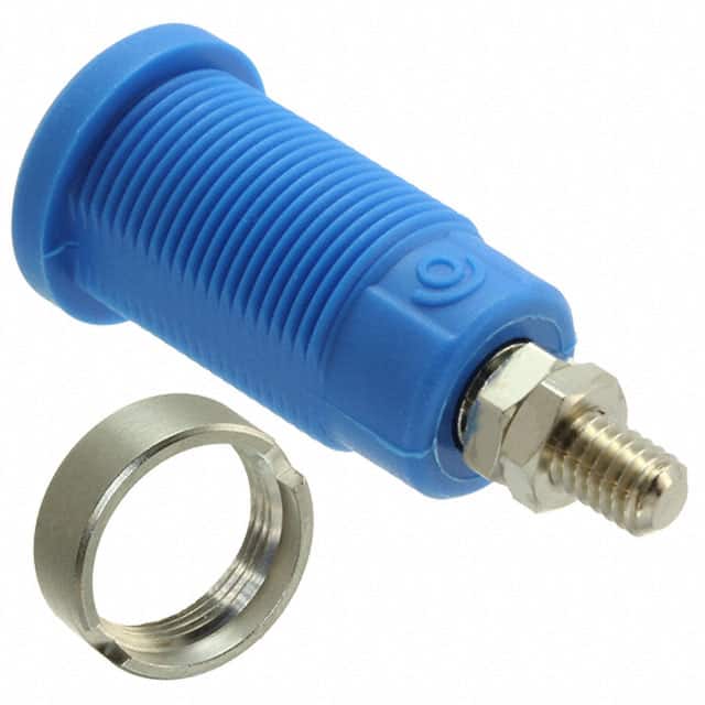 CT2236-6 CONN BANANA JACK THRD BLUE